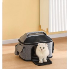 애완동물 외출 이동가방 돔형 강아지 고양이 산책가방 반려동물 이동장 윗문열림